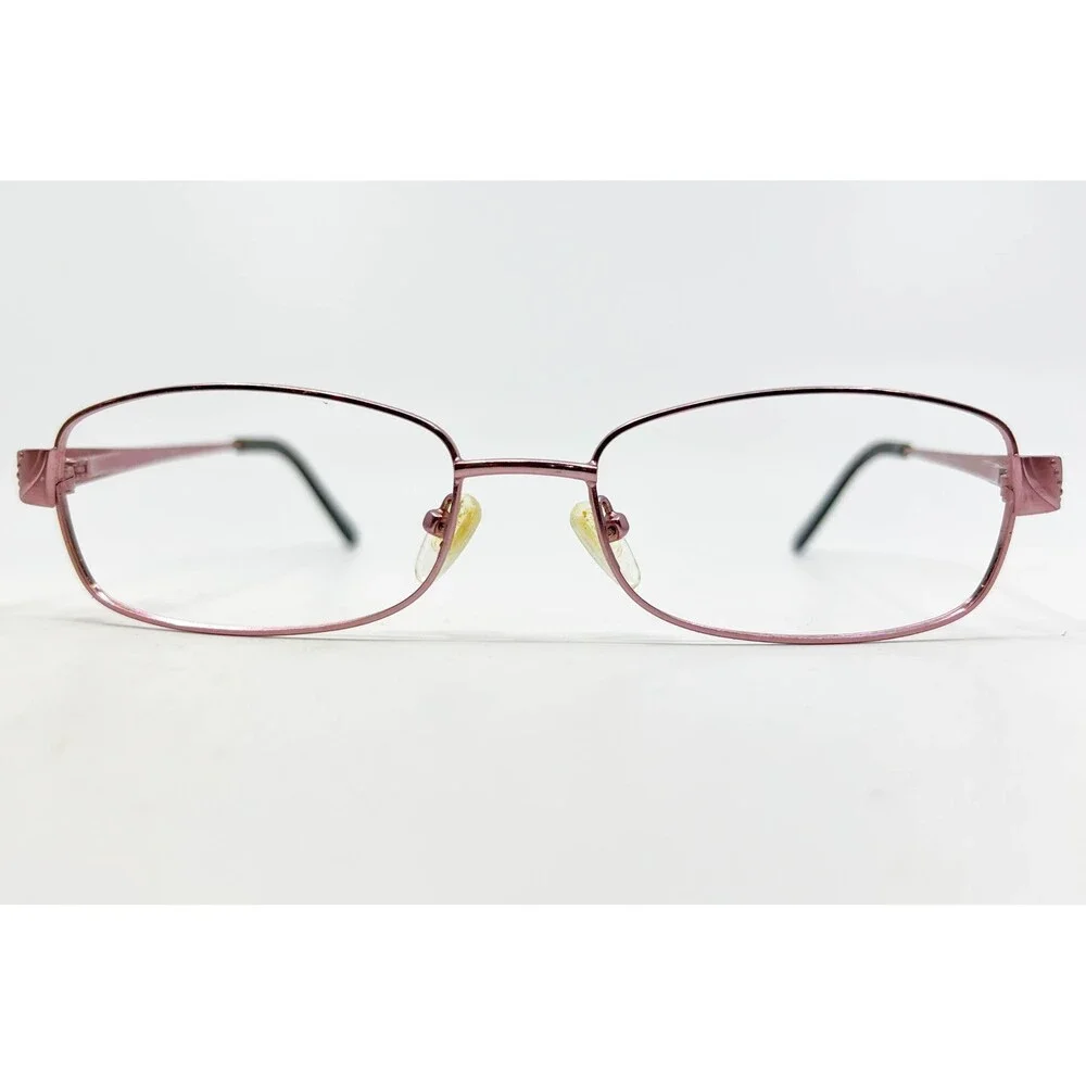 Enhance 3870 Eyeglass Frames Womens Rose Metal Oval 53-17-140